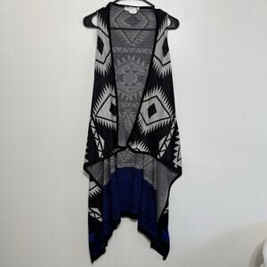 I'm in love with DEREK Vest Size L / XL Black Blue Gray